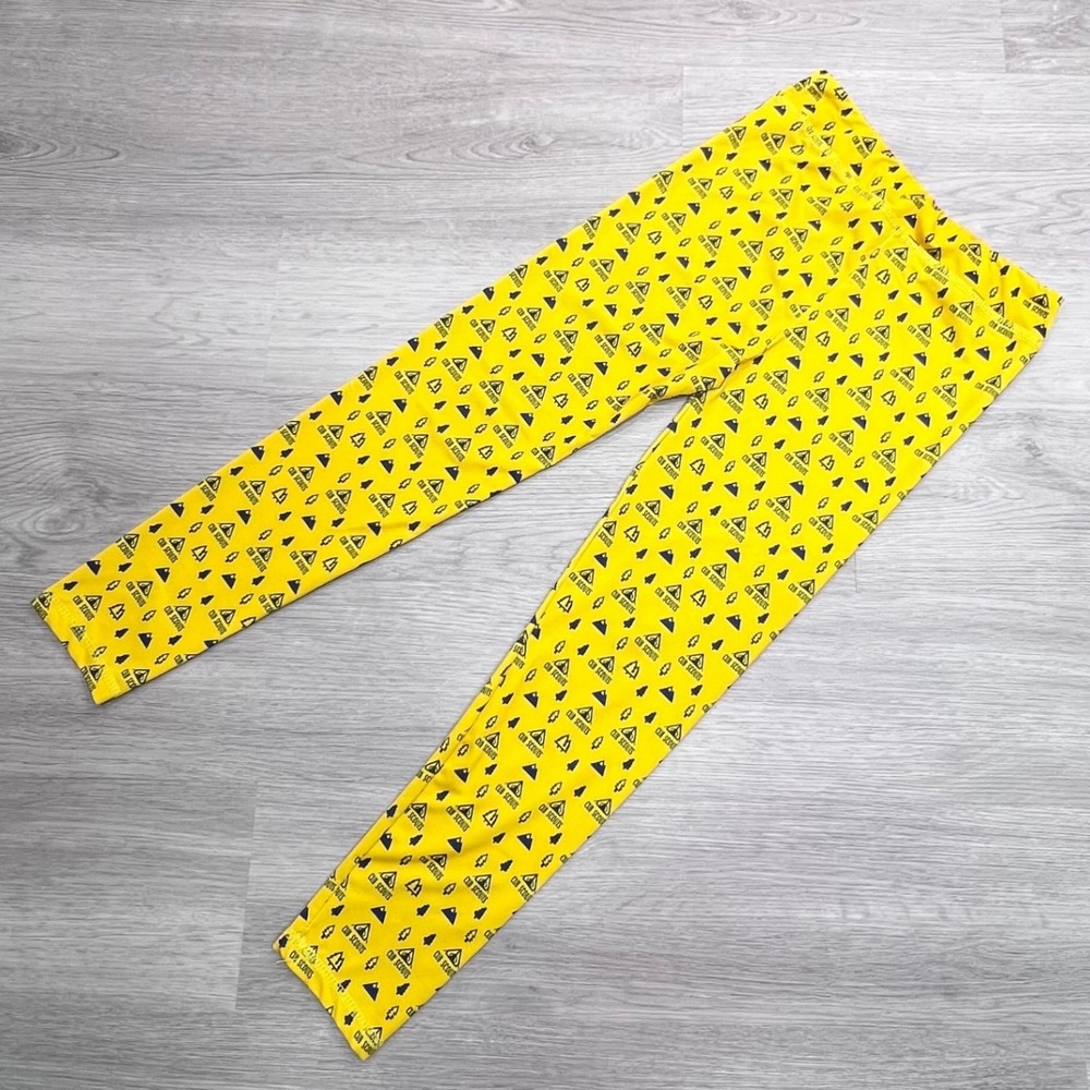 Boy Scouts of America Cub‎ Scouts Yellow Camping Print Leggings Kids Size 12